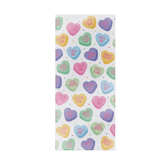 Beistle 4" x 9" Candy Heart Cello Bags, 50ct.